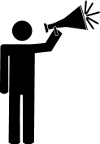 Man on Megaphone